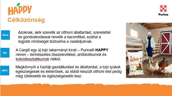 purina happy tojó, dercés takarmány keverék (10 kg)