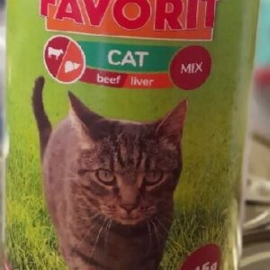 Favorit nedves macskaeledel marha-máj